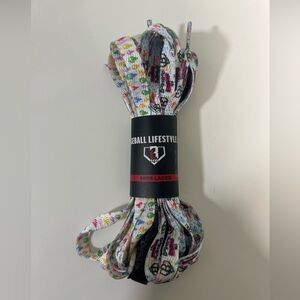 Lot of 3 BL101 Baseball Lifestyle Shoelaces Ice cream Brand New